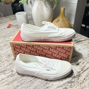 Vans White Canvas Sneakers Classic Style